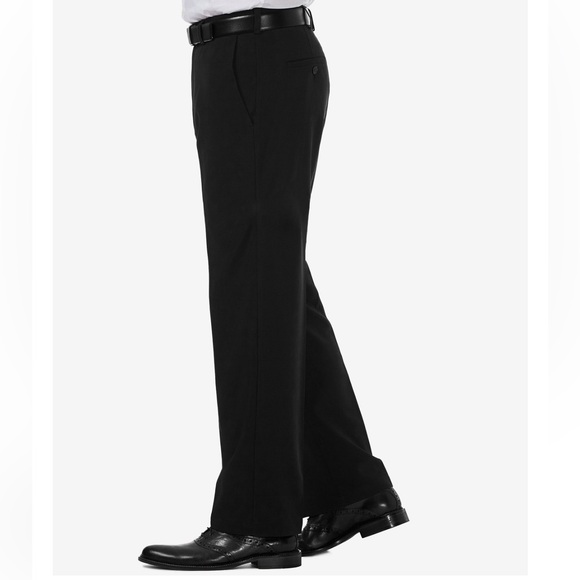 NEW Men's Haggar Cool 18 Pro Classic Fit Flat Front Stretch Dress Pants - Picture 3 of 7